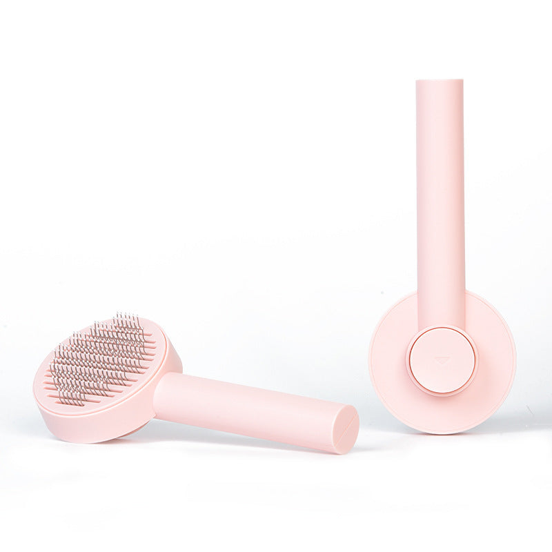 Self-Cleaning Pet Comb - Gentle Grooming for Happy Cats & Dogs