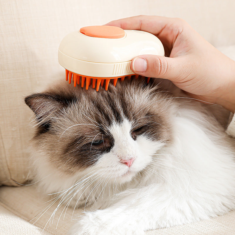 Avocado Steam Cat Brush - Gentle Grooming & Relaxing Massage
