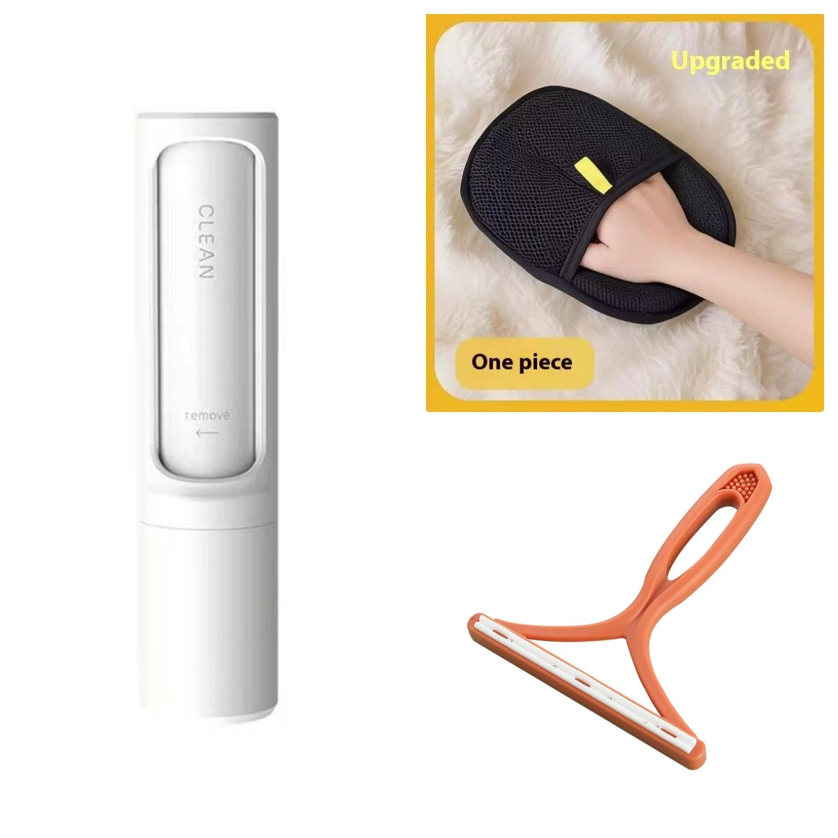 Reusable Pet Hair Remover - Self-Cleaning Brush for Cats & Dogs