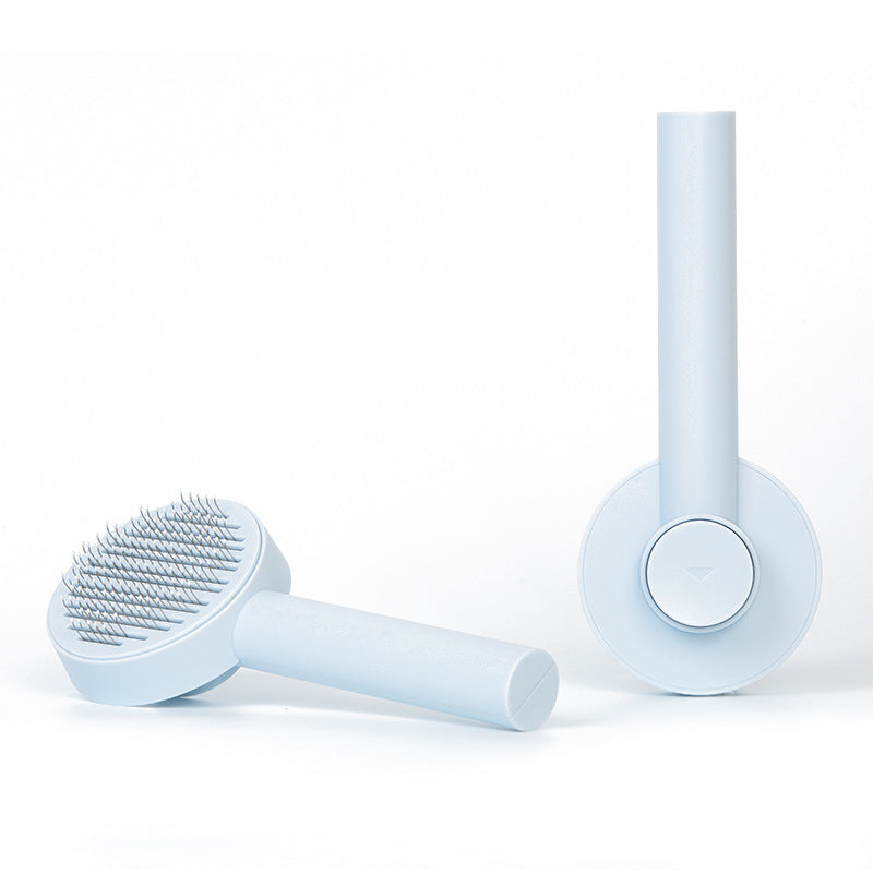 Self-Cleaning Pet Comb - Gentle Grooming for Happy Cats & Dogs
