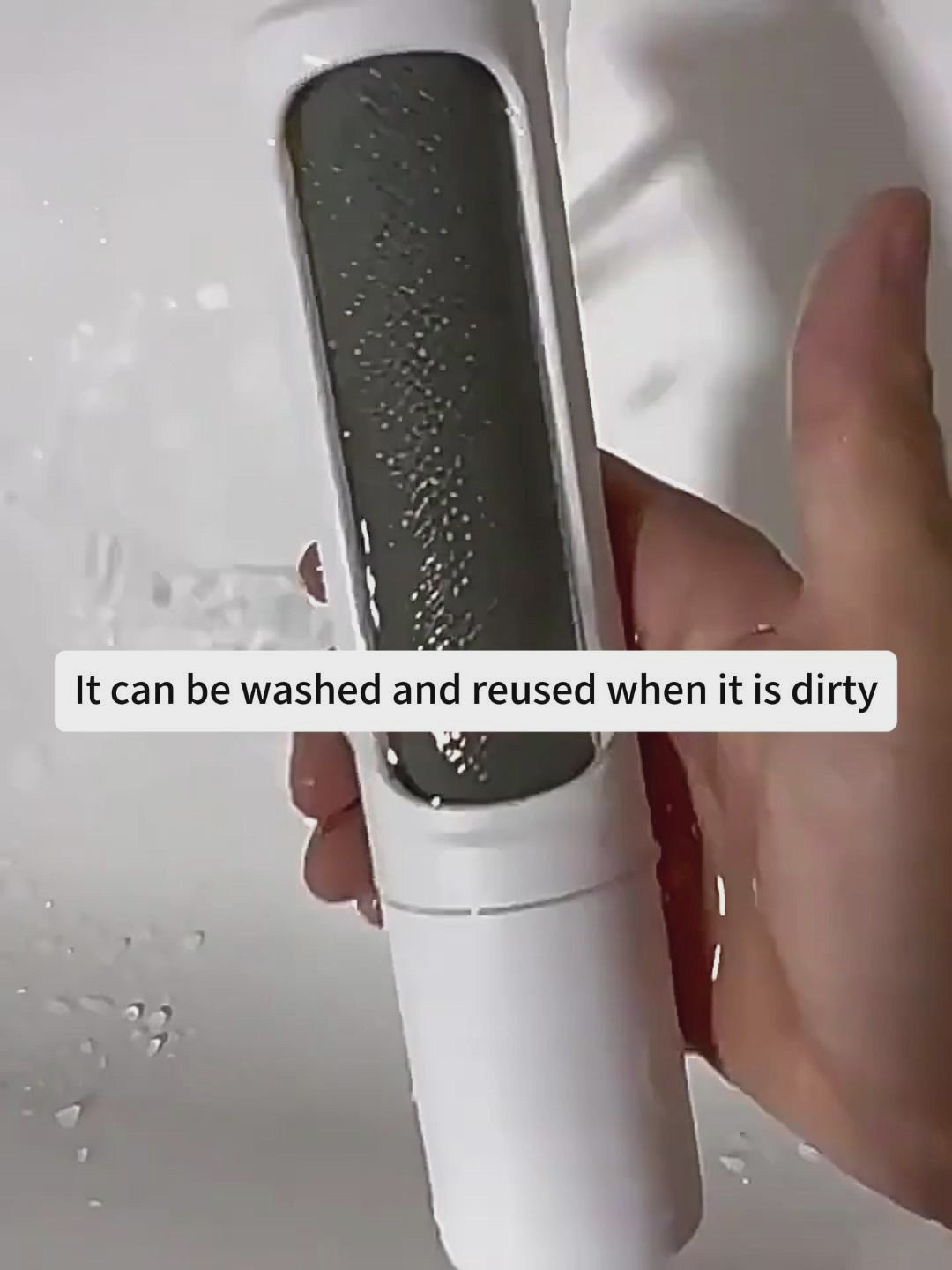 Reusable Pet Hair Remover - Self-Cleaning Brush for Cats & Dogs