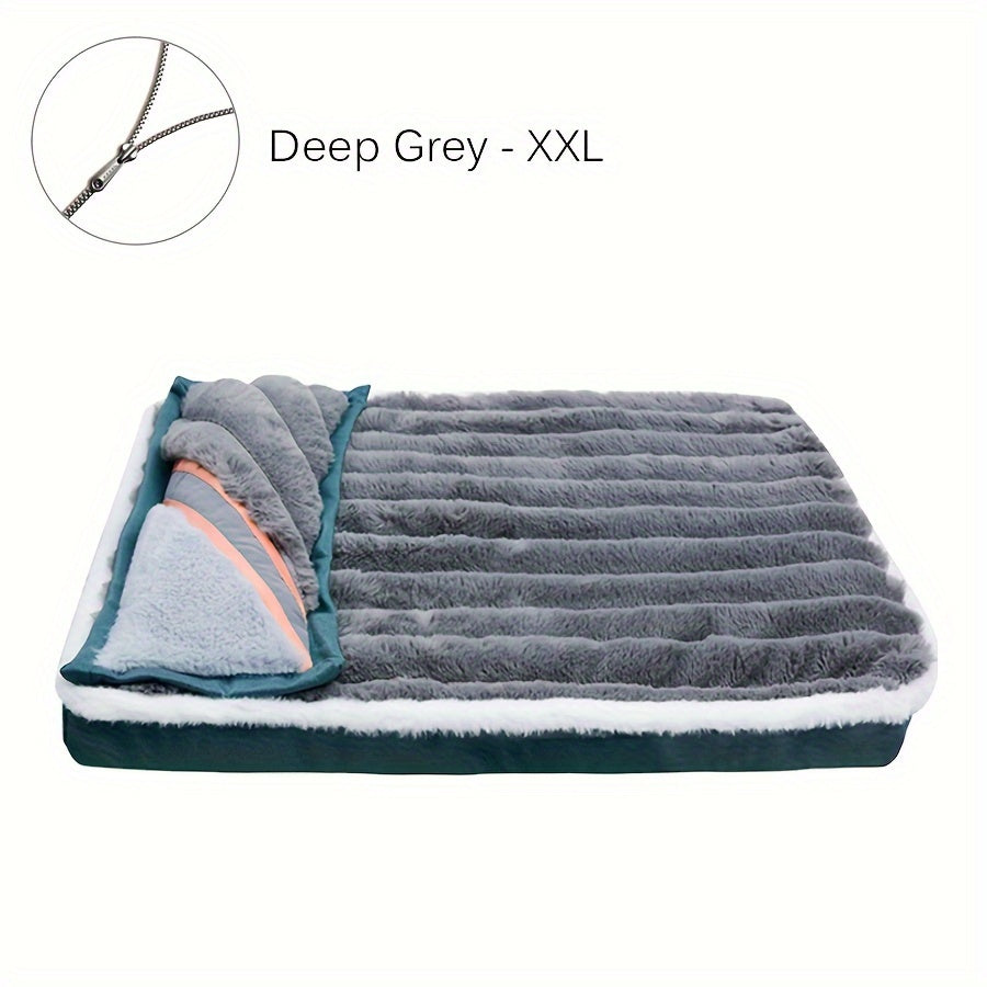Memory Foam Dog Bed - Relaxing Comfort, Easy to Wash