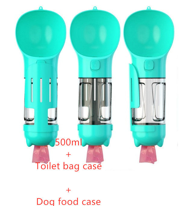 3-in-1 Pet Travel Bottle with Bowl & Storage