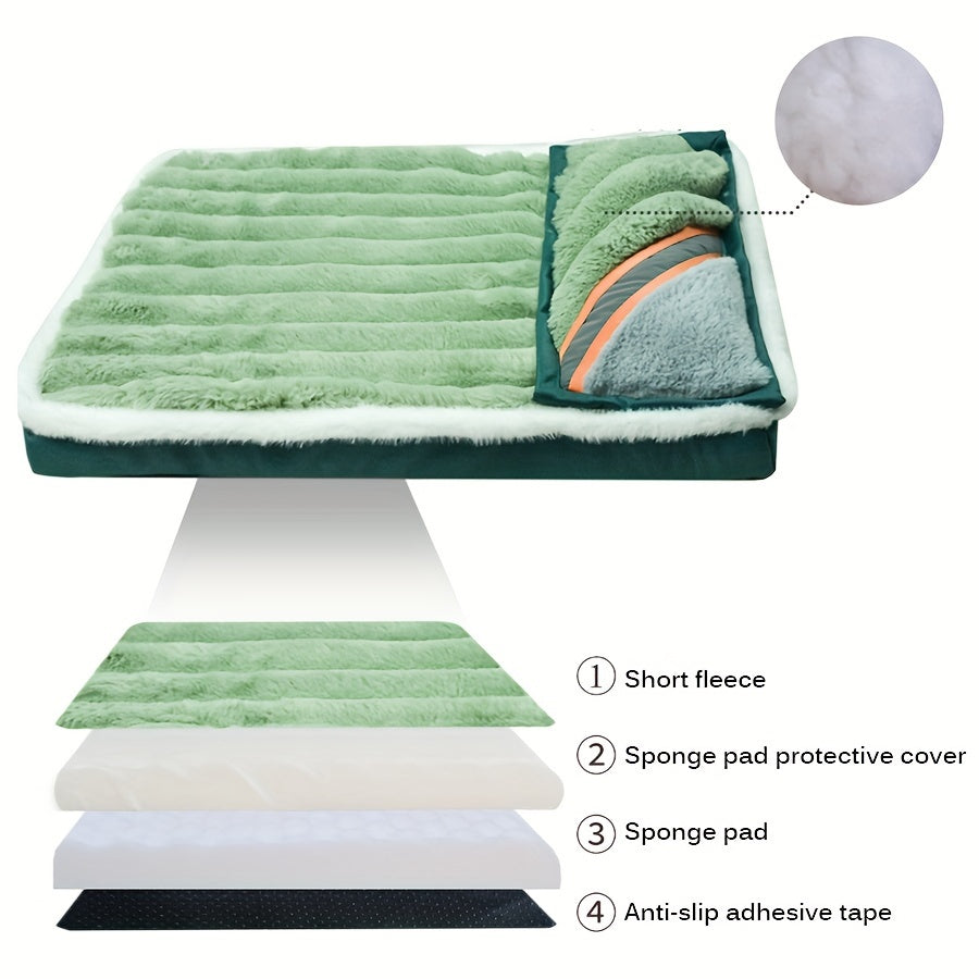 Memory Foam Dog Bed - Relaxing Comfort, Easy to Wash