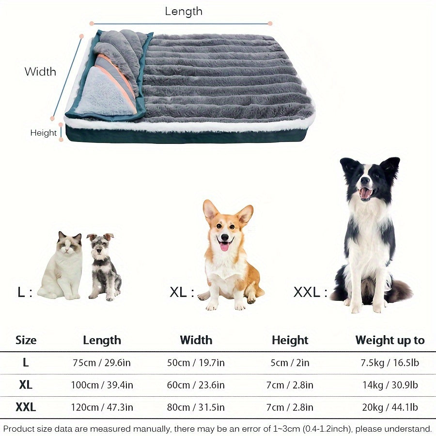 Memory Foam Dog Bed - Relaxing Comfort, Easy to Wash