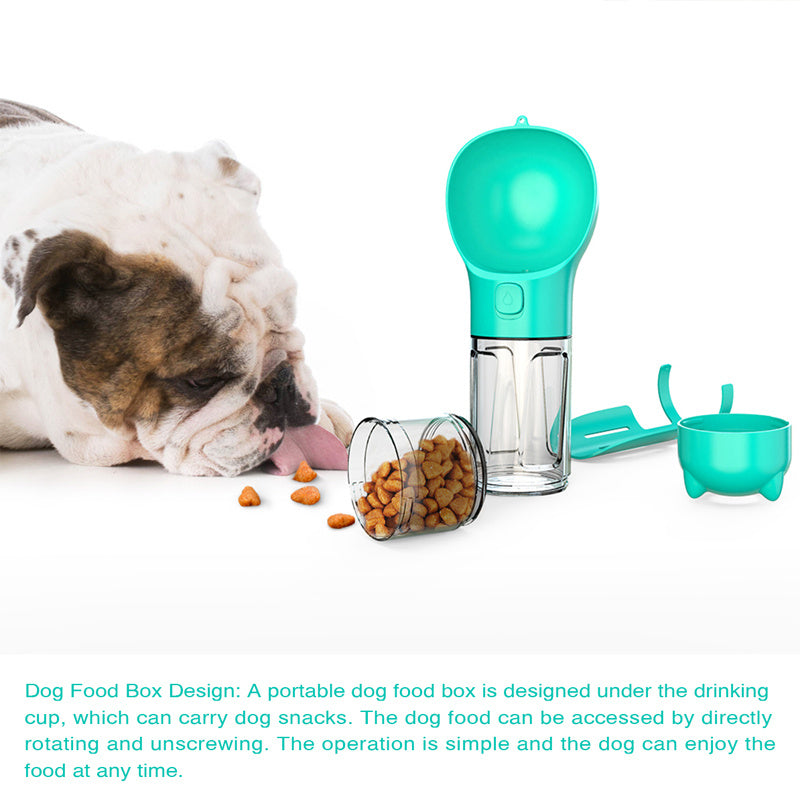 3-in-1 Pet Travel Bottle with Bowl & Storage